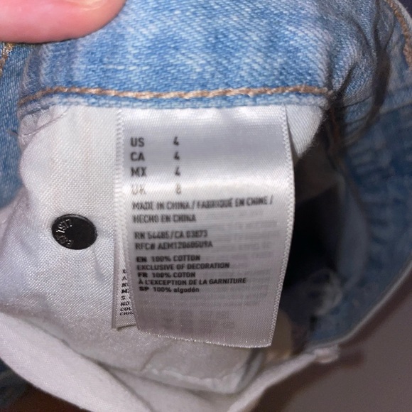 High waisted American eagle jean shorts - Picture 3 of 3